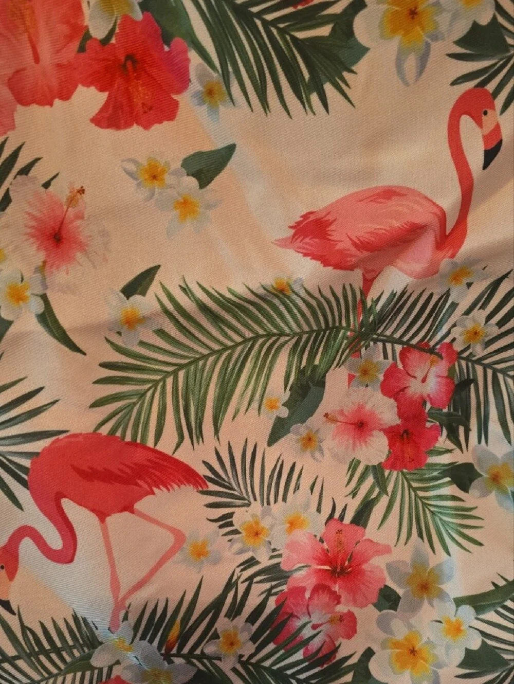 Flamingo Tropical Canvas Tote Bag - Pink